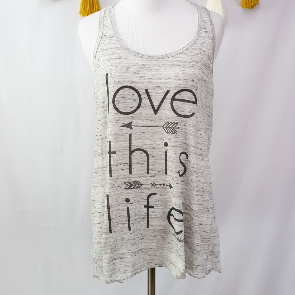 Love This Life Gray Tank NWT